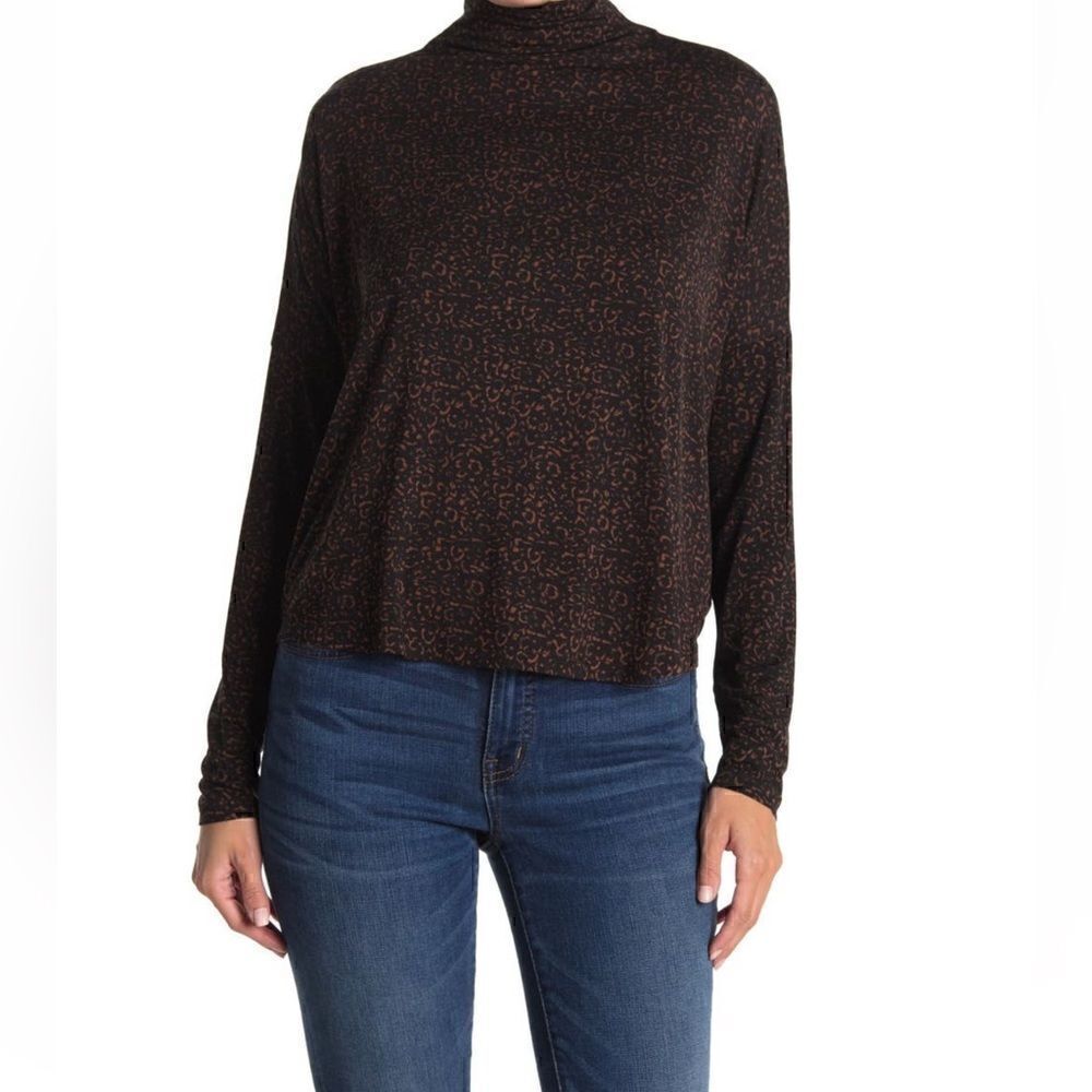 Double Zero Mock neck drop shoulder sweater